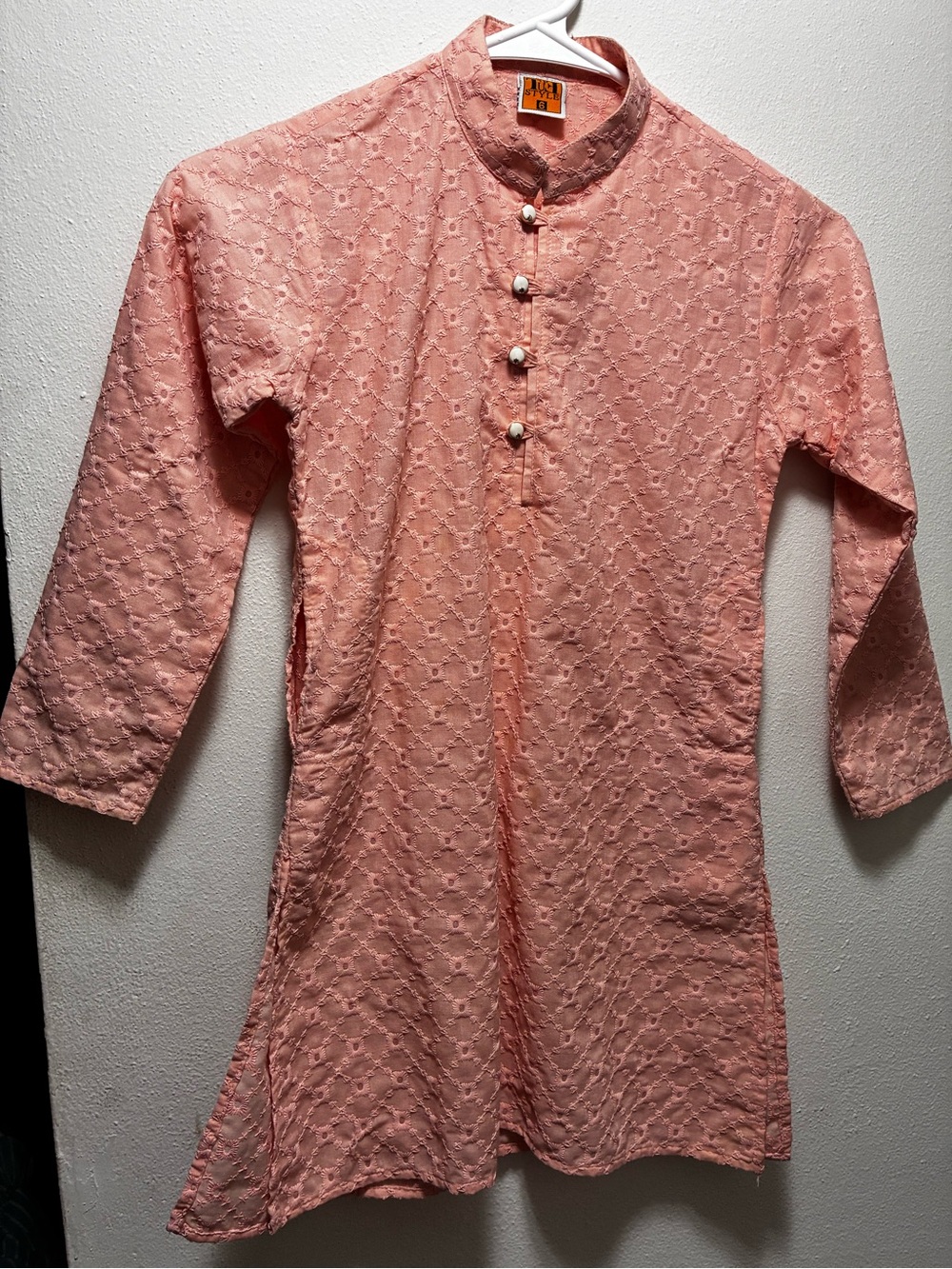 Kids Pink Eyelet Tunic Top - TuFF Style